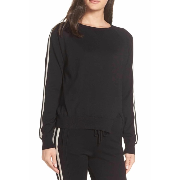 Ragdoll Tops - NWT Ragdoll Black Stripe Lounge Sweatshirt